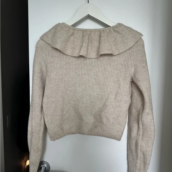 H&M Cream Ruffled Cardigan - Picture 5 of 5